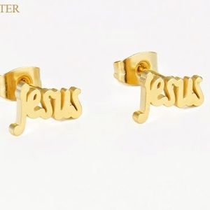 Jesus Stud earrings